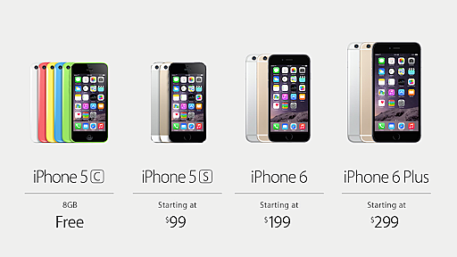 「iPhone 6」「iPhone 6 Plus」と「iPhone 5s」「iPhone 5c」のスペックと価格を比較してみた！ | ゴリミー