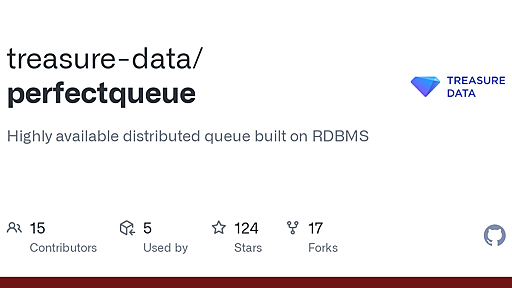 GitHub - treasure-data/perfectqueue: Highly available distributed queue built on RDBMS