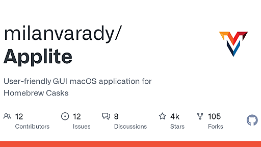GitHub - milanvarady/Applite: User-friendly GUI macOS application for Homebrew Casks