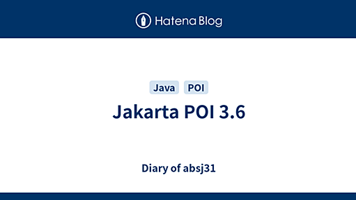 Jakarta POI 3.6 - Diary of absj31