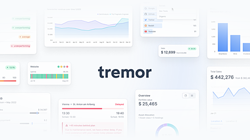 Tremor – Copy-and-Paste Tailwind CSS UI Components for Charts and Dashboards