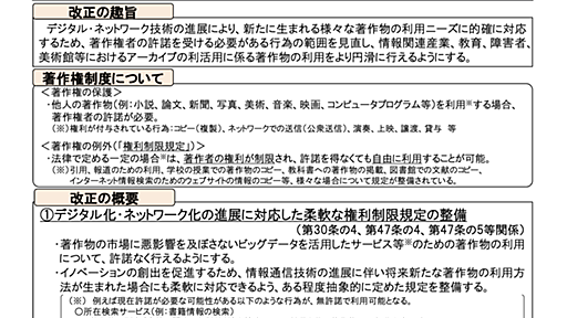 この3年で4回の著作権法改正、いったいどこがどう変わったのか　忘れられがちな改正内容を整理する