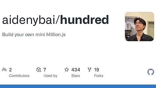 GitHub - aidenybai/hundred: Build your own mini Million.js