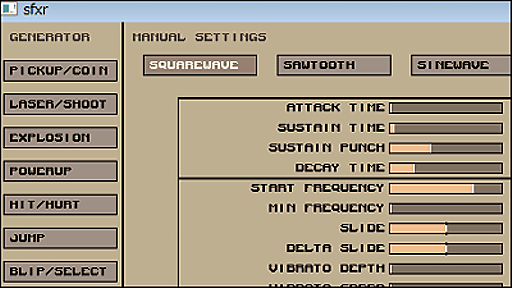 ファミコンっぽい8ビットの効果音が誰でも簡単にクリックするだけで作成できる「sfxr」 - GIGAZINE