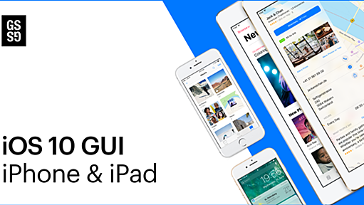 Free iOS 10 GUI for iPhone &amp; iPad