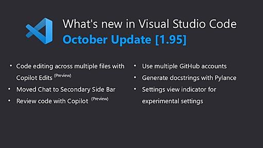 VSCodeの新機能「Copilot Edits」、GitHub Copilotが複数ファイルにわたるコード変更や生成に対応。「ダークモードとライトモードのテーマに対応して」など複雑な指示も可能に