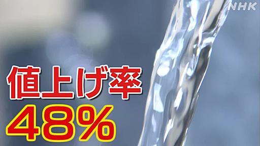 水道料金 値上げ率48％ 水道管は老朽化 人口減少 20年余りでどうなる | NHK