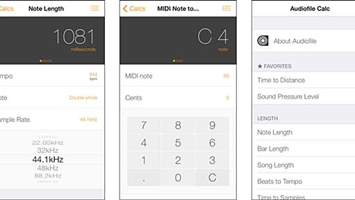 デイレイ・タイムの割り出しやタイムコード変換など、音に関わる様々な演算が行える“音楽家のための電卓”、「Audiofile Calc」（無償のiOSアプリ）