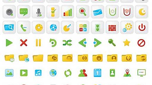 ポップな色合いのアイコンセット「Free Icons: Candy UI Icon Set」