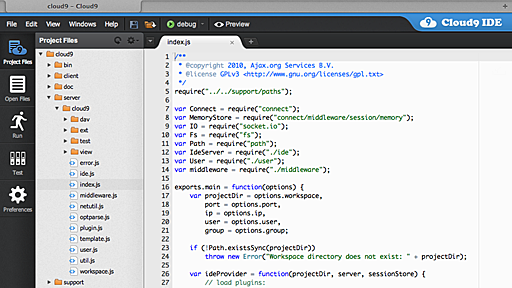 この完成度に震えが止まらない！Node.js史上最高のIDE、Cloud9をインストールしよう。