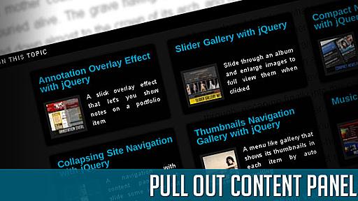 Pull Out Content Panel with jQuery | Codrops