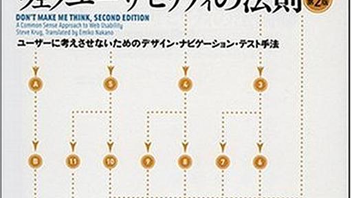 ウェブユーザビリティの法則 改訂第2版 - スティーブ・クルーグ