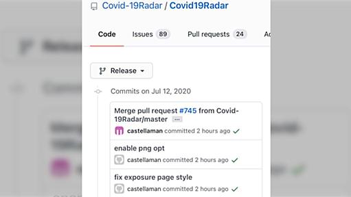 接触確認アプリ#COCOA のオープンソース元コミュニティ開発 COVID-19 Radar それからどした？ 謎の castellaman とは？