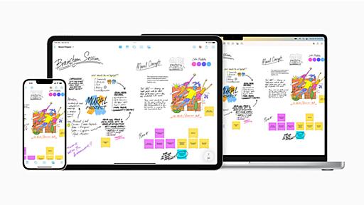 アップル、強力なホワイトボードアプリ「フリーボード」