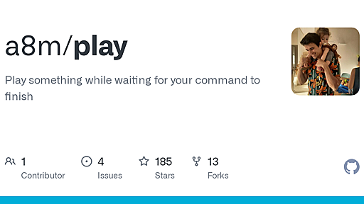 GitHub - a8m/play: Play something while waiting for your command to finish