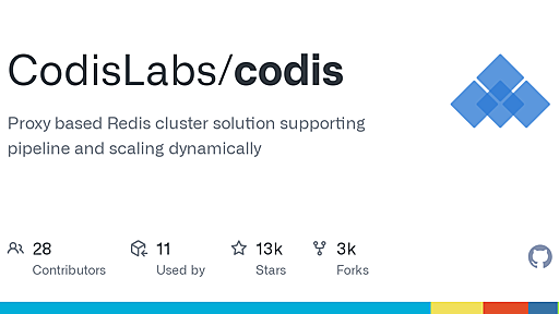 wandoulabs/codis · GitHub - redis cluster powered by go