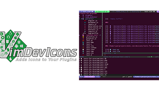 GitHub - ryanoasis/vim-devicons: Adds file type icons to Vim plugins such as: NERDTree, vim-airline, CtrlP, unite, Denite, lightline, vim-startify and many more