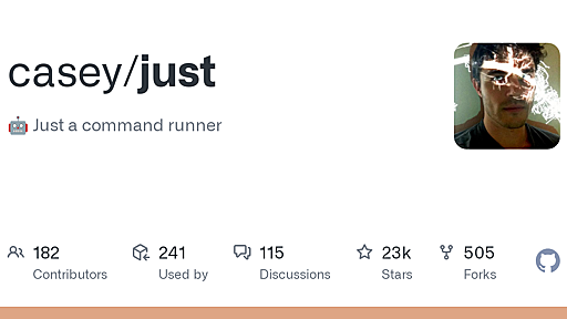 GitHub - casey/just: 🤖 Just a command runner