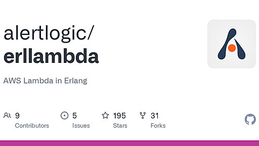 GitHub - alertlogic/erllambda: AWS Lambda in Erlang