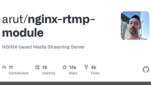 GitHub - arut/nginx-rtmp-module: NGINX-based Media Streaming Server