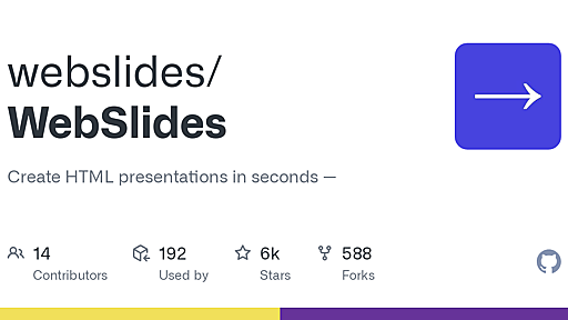 GitHub - webslides/WebSlides: Create HTML presentations in seconds —