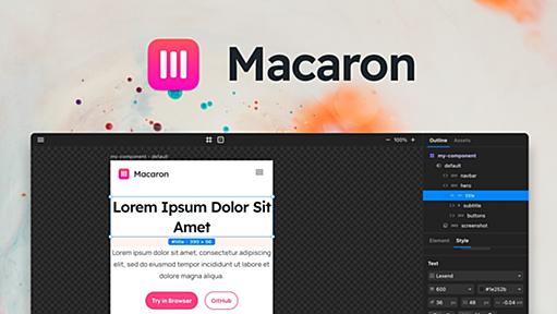 Macaron | Visual component editor for Web development