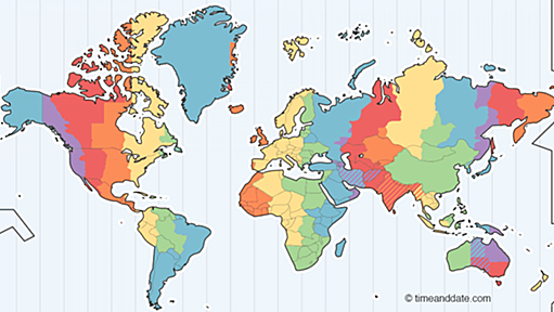 Time Zone Map