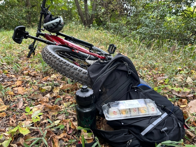 マウンテンバイクでトレイルライド