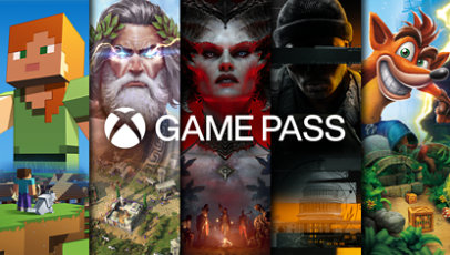 A variety of games available with Xbox Game Pass.