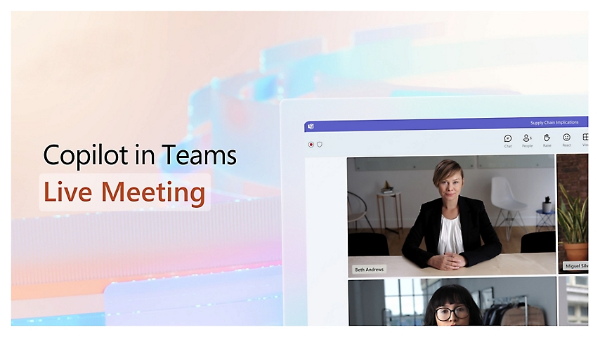 A screenshot of a Copilot in Teams Live Meeting