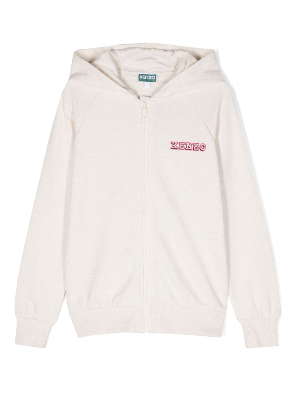 Kenzo Kids' Logo-print Hooded Sweatshirt In Neutrals