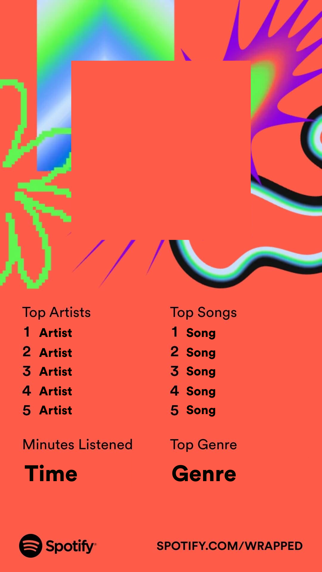 Spotify Wrapped 2023 Template