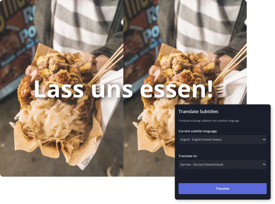 Translate Video to German Screenshot