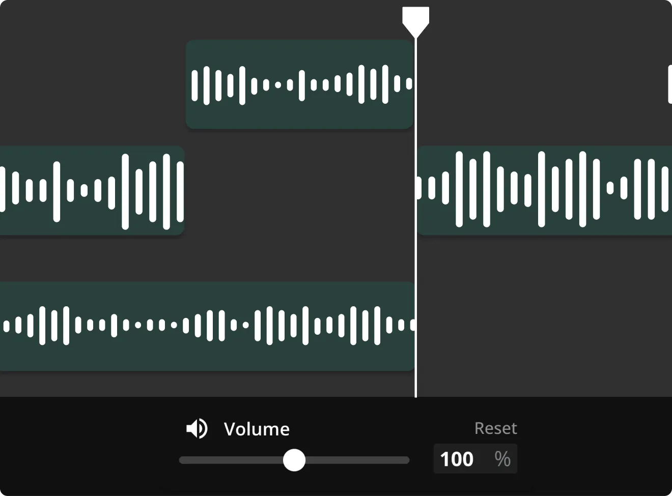 Add layers of music tracks and sound effects with a multi-track audio editor