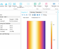 A close-up of the UI of the HETT22 simulation application, showing part of the Results and Graphics windows.