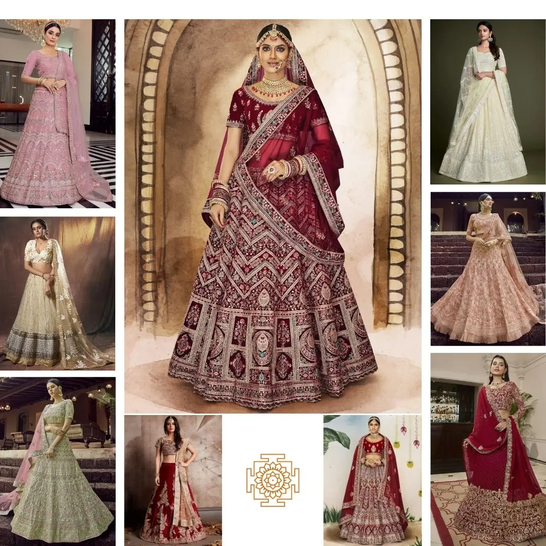 Indian Bridal Lehengas: Types of Embroidery Works To Adore