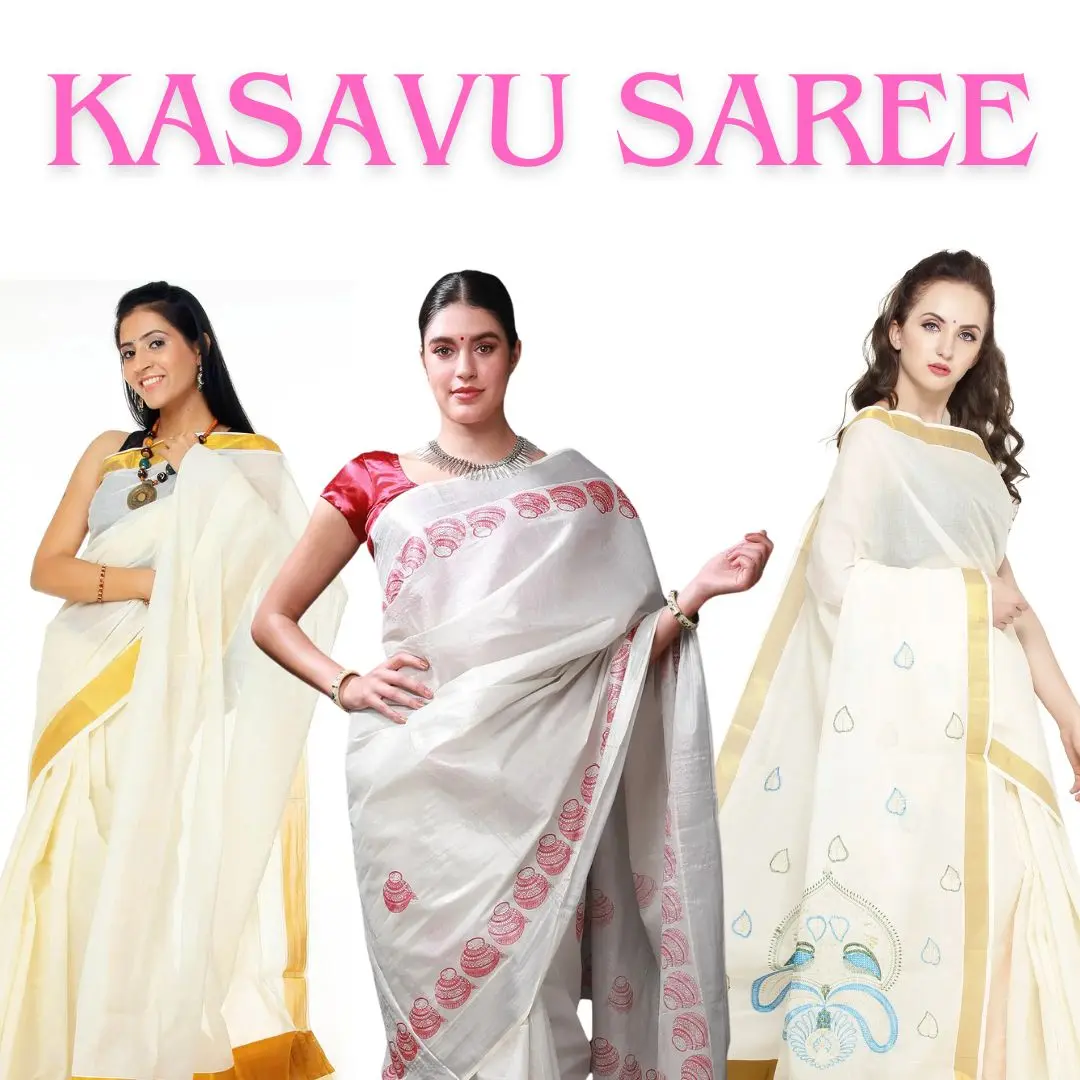 The Allure of the Kasavu Saree:  A Timeless Tradition in Modern Times