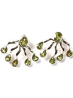 Faceted Peridot Earrings