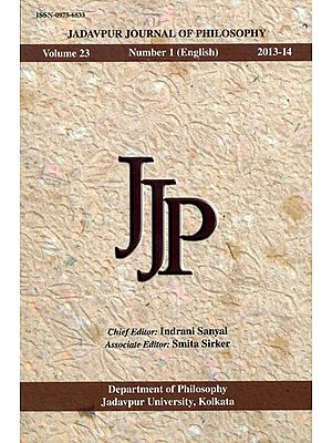 Jadavpur Journal of Philosophy: Volume 23 Number 1(English) 2013-14