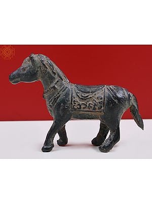 4" Small Brass Horse Figurine | Animal Statues