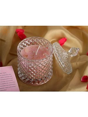 Infused Candle Jar with Gemstone Crystal