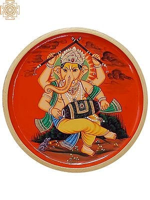 Dancing Ganpati Painting on MDF Wood | By Jagriti Bhardwaj