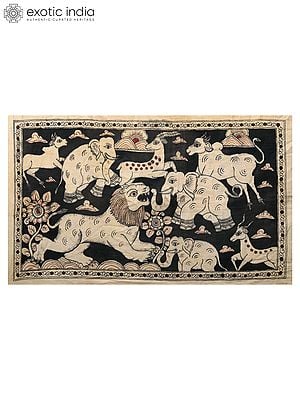 Beast in The Wild | Kalamkari Painting