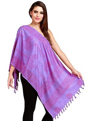 Gautam Buddha Block-Printed Prayer Scarf