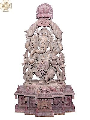 37" Superfine Dancing Ganesha Statue with Kirtimukha on Top