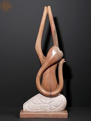 34" Large Namaste Ganesha | Mudra of Yoga | Modern Art Sculpture