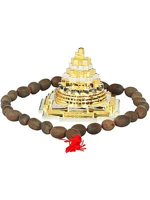 Shri Yantra with Mala (Meru)