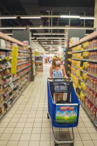 Woman standing in store