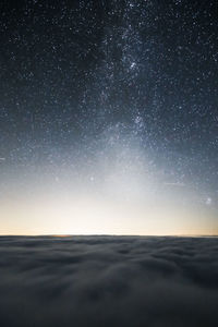 Scenic view of star field at night