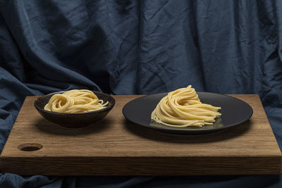 Close-up of food on table